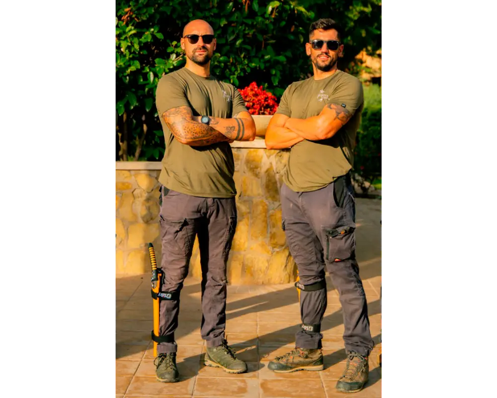 Gabriel y Eloy, equipo de Garden Solution Mallorca
