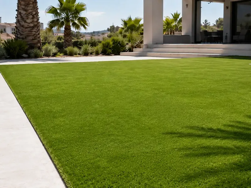 Césped artificial instalado por Garden Solution en Mallorca