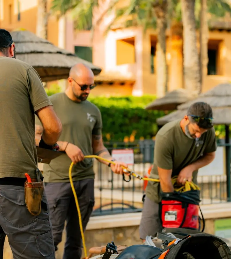 Gabriel y Eloy, equipo de Garden Solution Mallorca